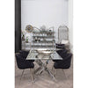 Chic Chrome Glass Shelf
