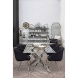 Chic Chrome Glass Shelf