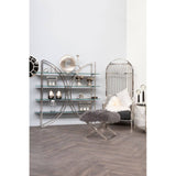 Chic Chrome Glass Shelf