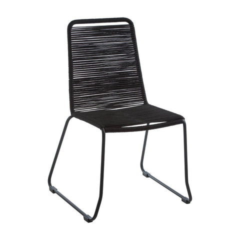 Modern Black Rope Chair