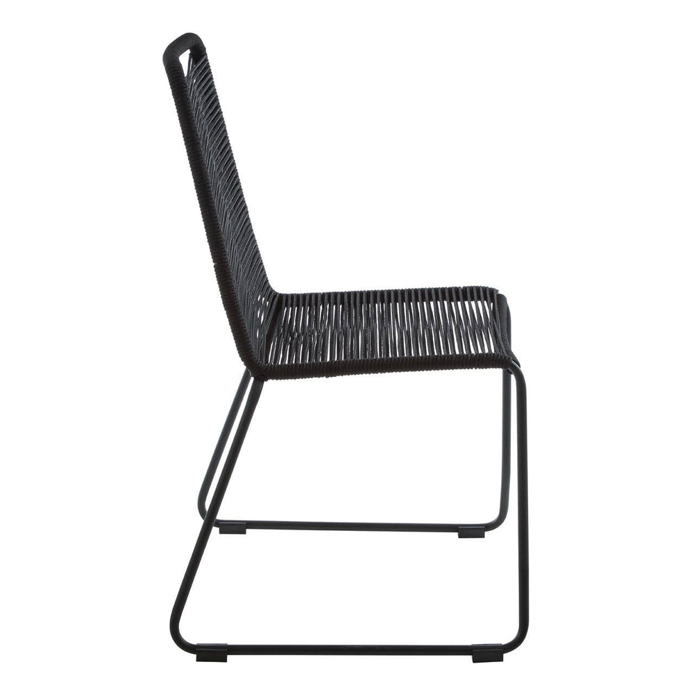 Modern Black Rope Chair