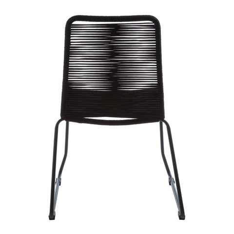 Modern Black Rope Chair