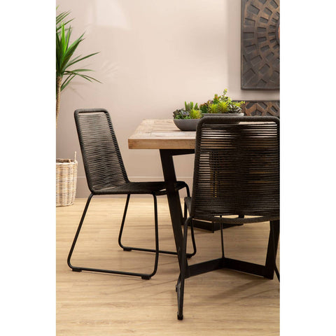 Modern Black Rope Chair