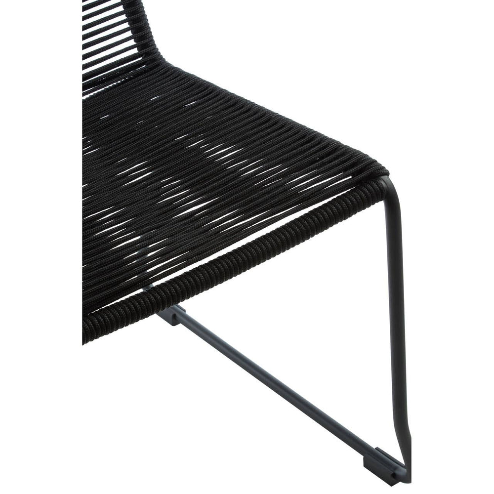Modern Black Rope Chair