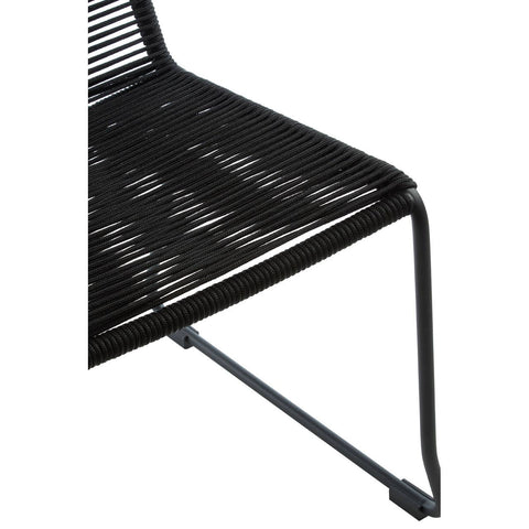 Modern Black Rope Chair