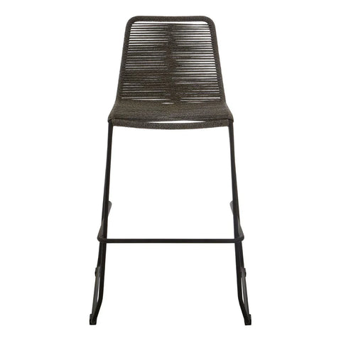 Sleek Iron Leg Bar Chair