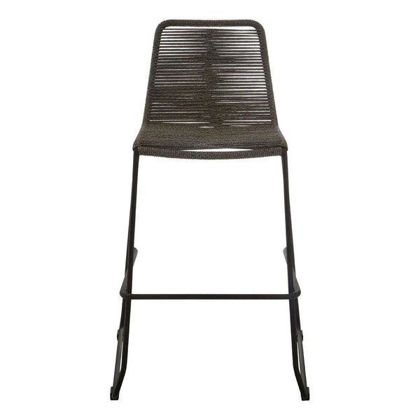 Sleek Iron Leg Bar Chair