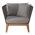 Modern Grey Rope Armchair