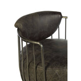 Quilted Leather Swivel Chair