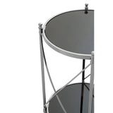 Mirrored Glass Side Table