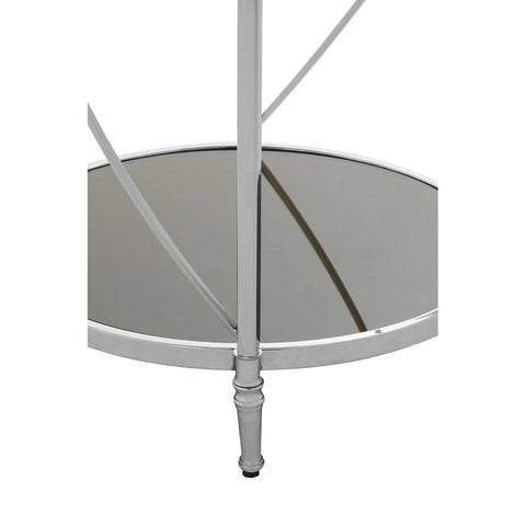 Mirrored Glass Side Table