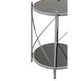 Mirrored Glass Side Table