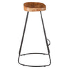Rustic Wood Bar Stool