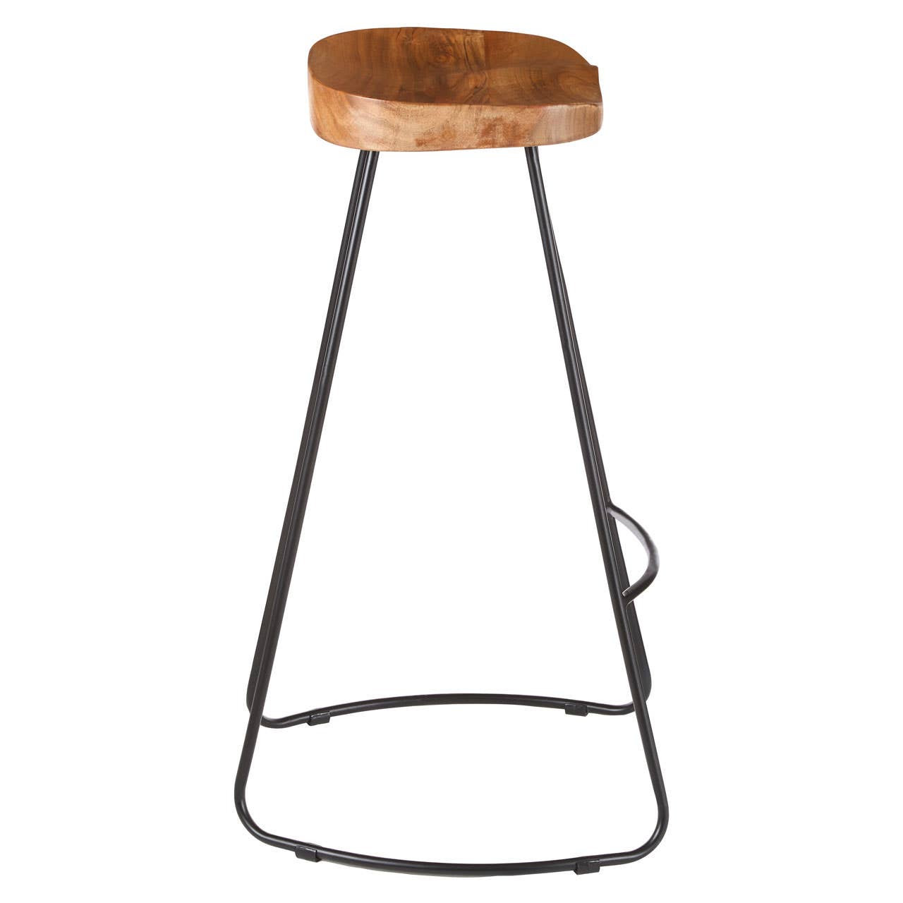 Rustic Wood Bar Stool