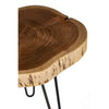 Rustic Iron Leg Side Table