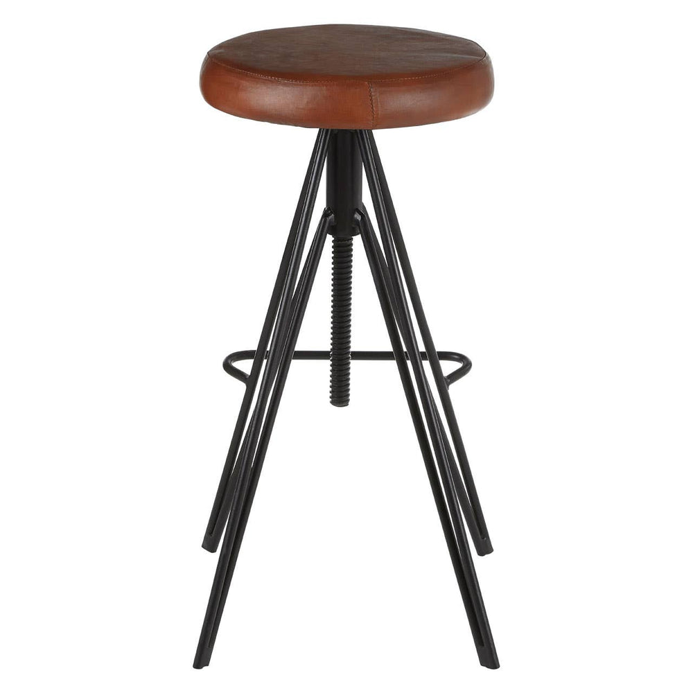 Luxe Leather Bar Stool