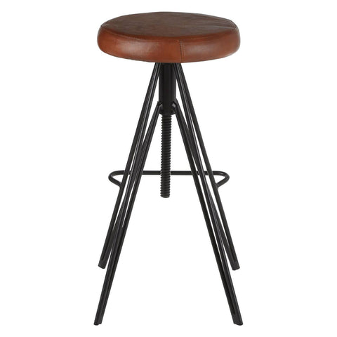 Luxe Leather Bar Stool