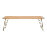 Golden Grain Iron Bench