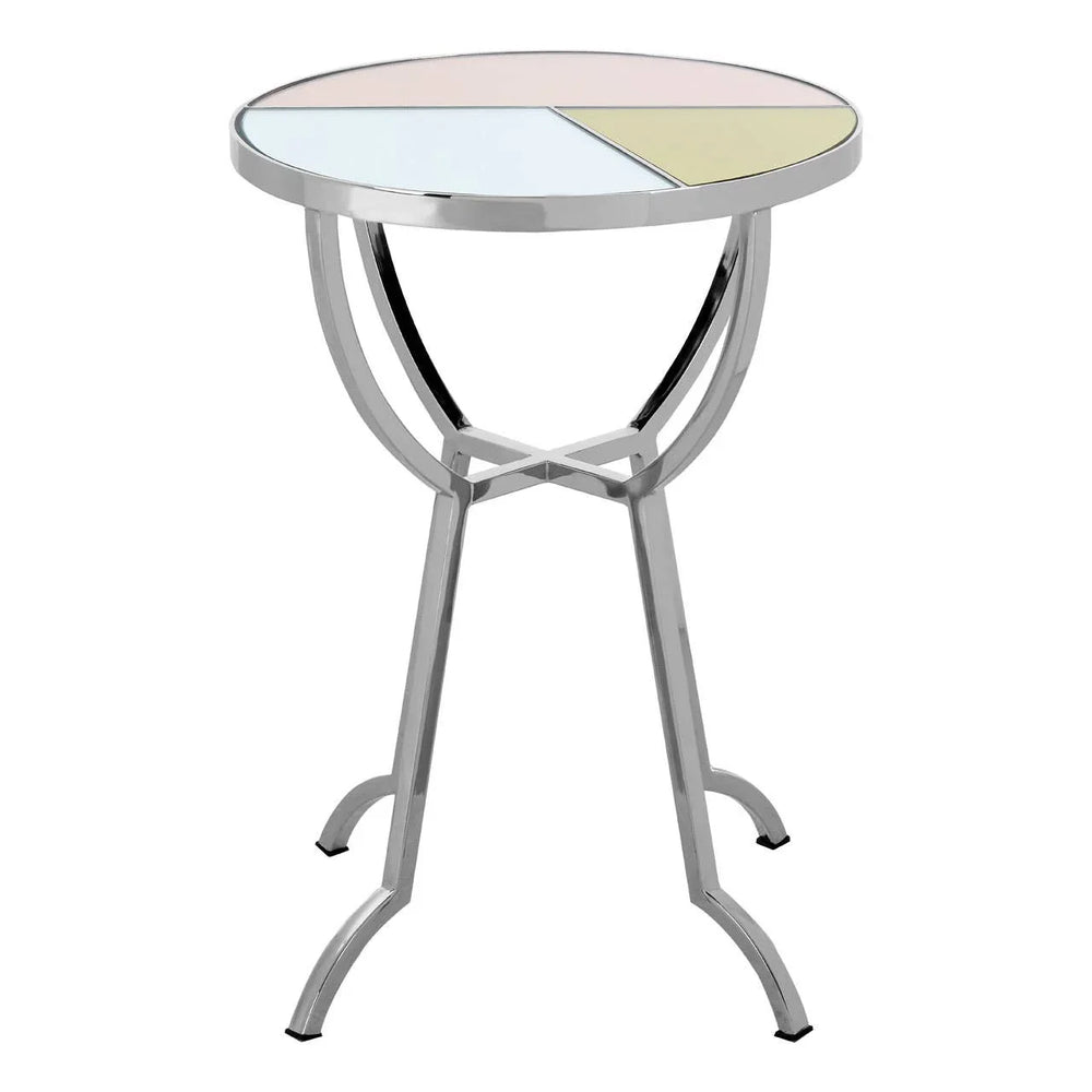 Glam Geometric Side Table