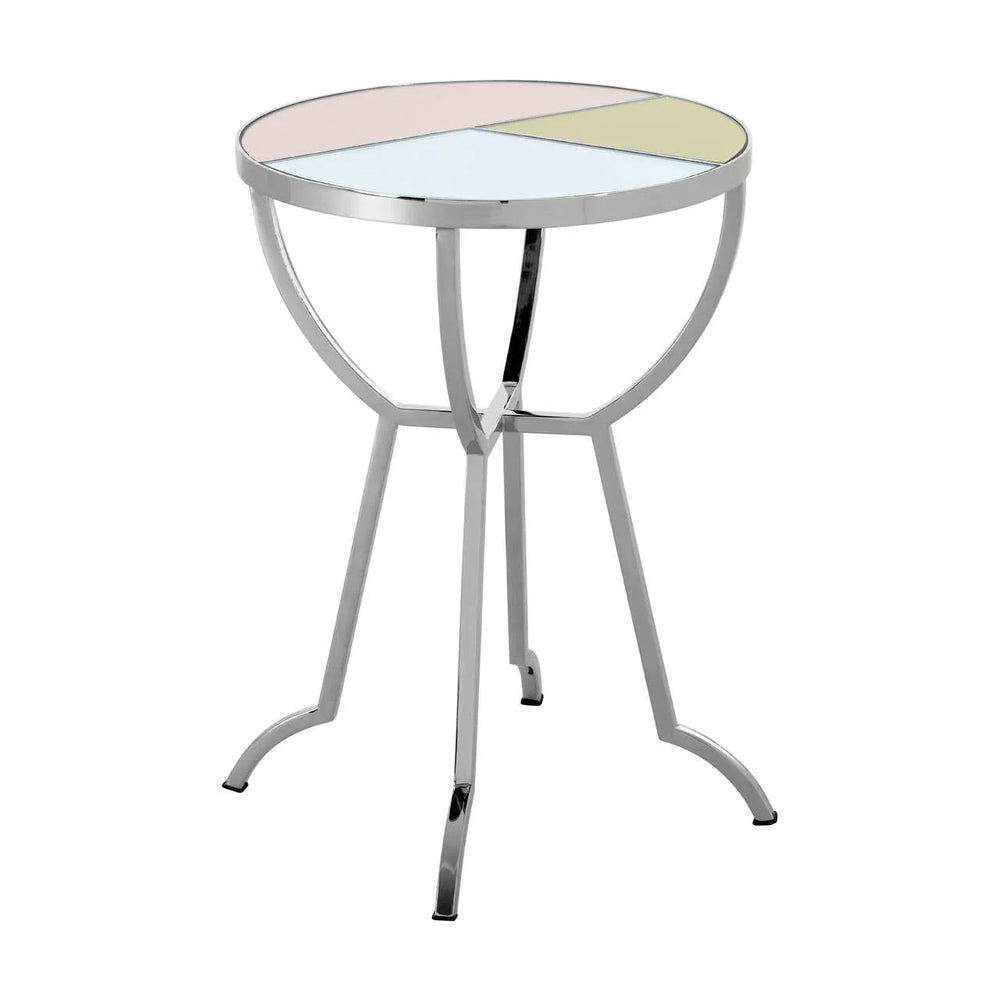 Glam Geometric Side Table