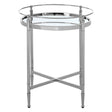 Silver Rail Side Table