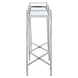 Reflective Silver Mirrored Table
