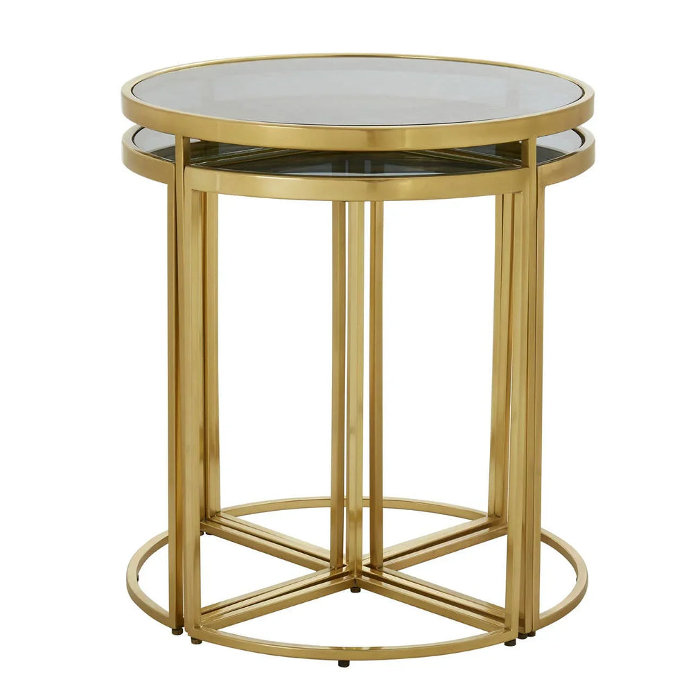 Luxe Gold Nesting Side Tables