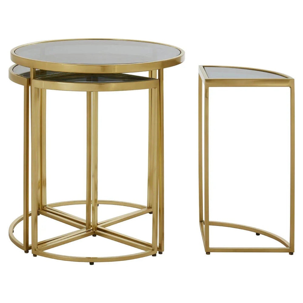 Luxe Gold Nesting Side Tables