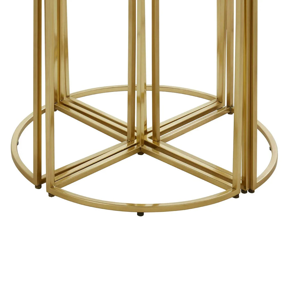 Luxe Gold Nesting Side Tables
