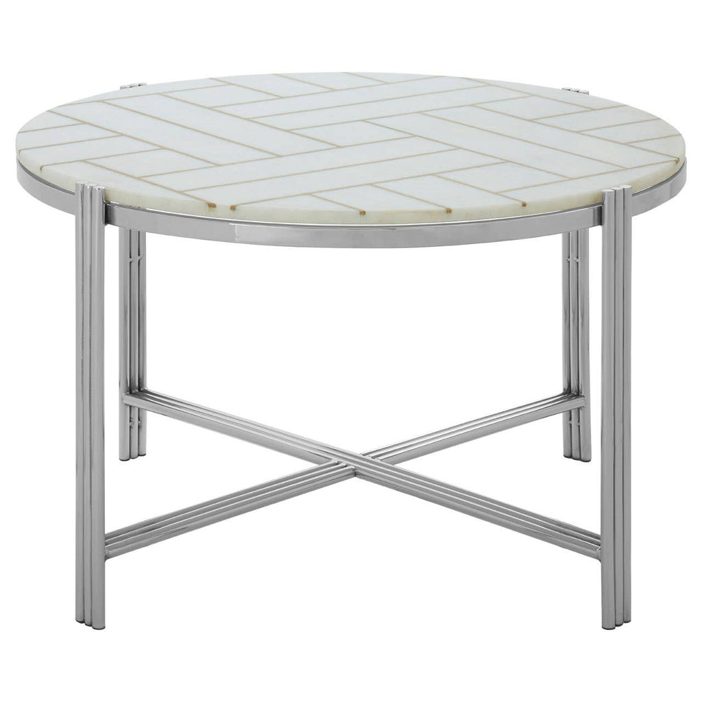 Gold & Marble Coffee Table