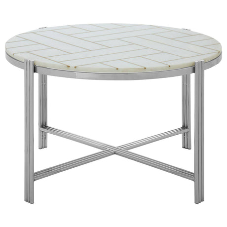 Gold & Marble Coffee Table