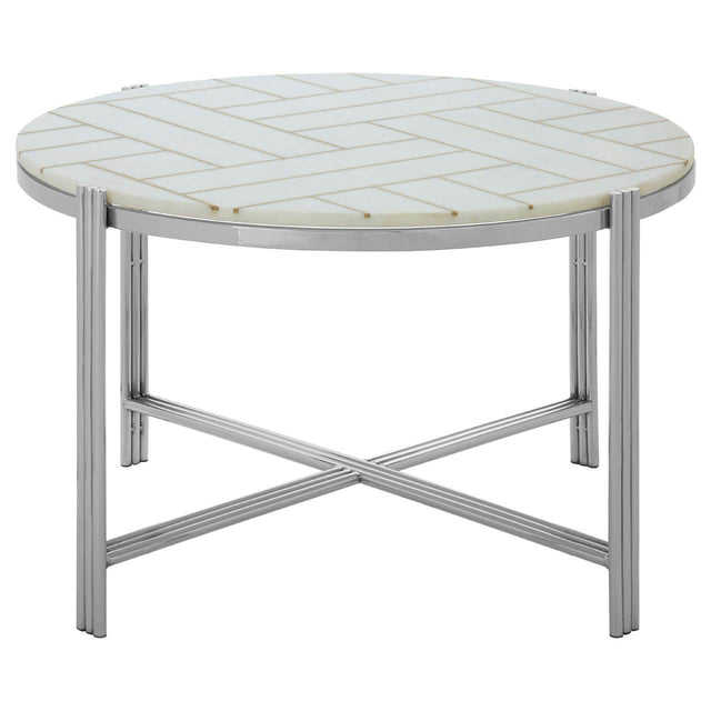 Gold & Marble Coffee Table