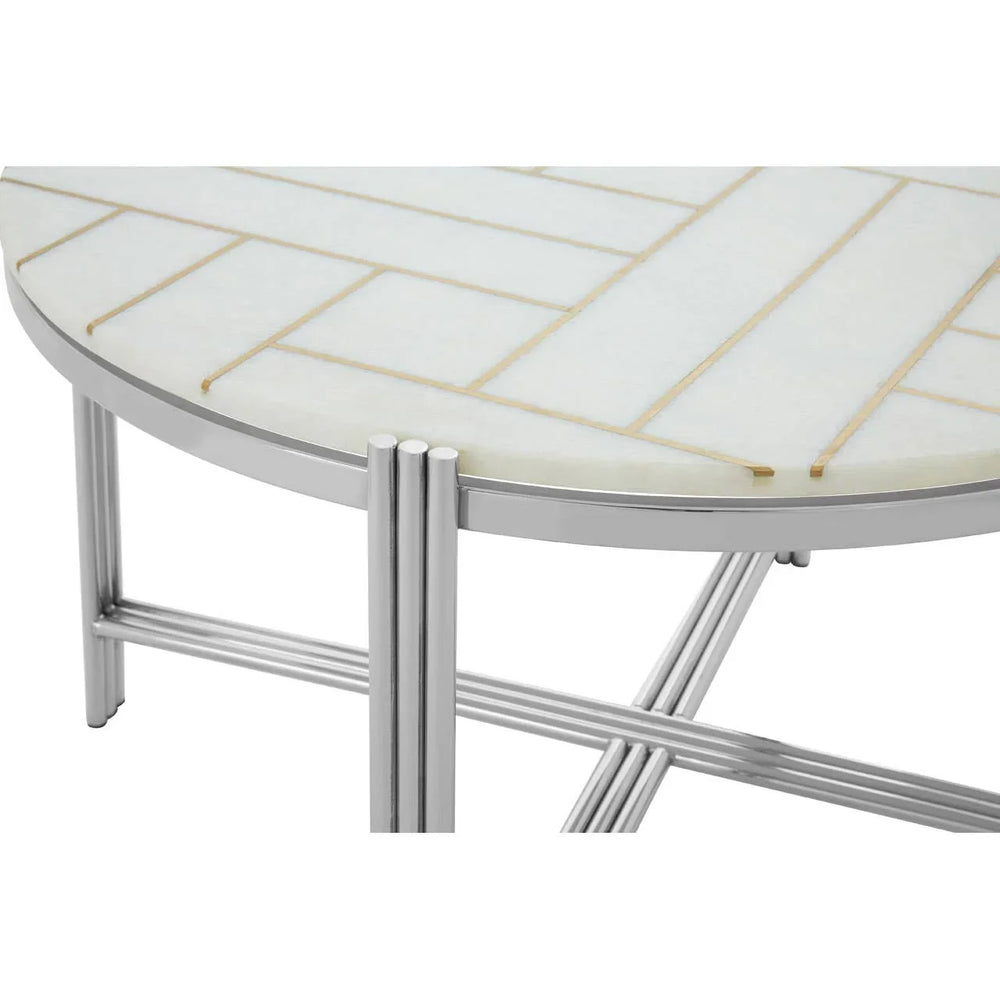Gold & Marble Coffee Table