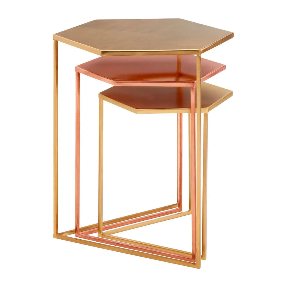 Hexa Metal Trio Tables
