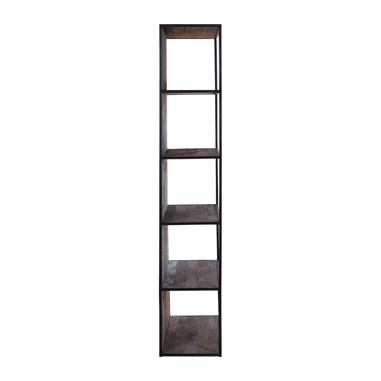 Boho Elm Wood Shelf Unit