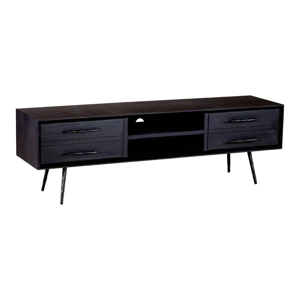 Sleek Pine Media Console
