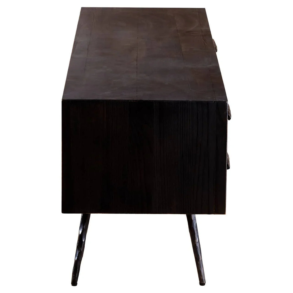 Sleek Pine Media Console