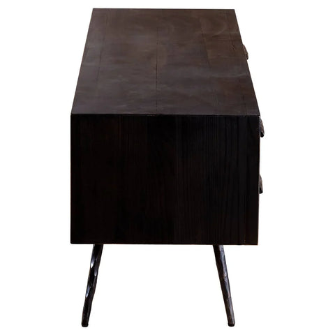 Sleek Pine Media Console