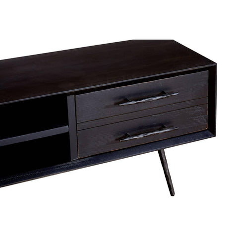 Sleek Pine Media Console