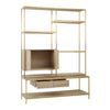 Sleek Gold Oak Shelf