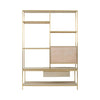 Sleek Gold Oak Shelf