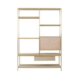 Sleek Gold Oak Shelf