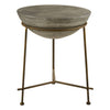 Concrete & Iron End Table