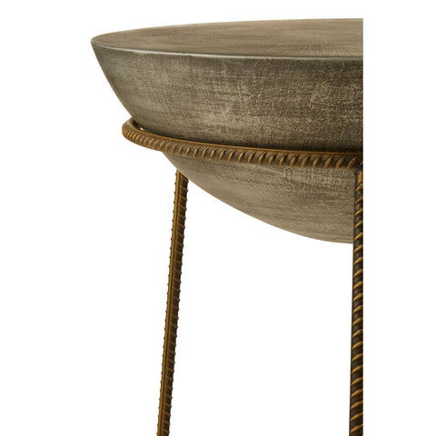 Concrete & Iron End Table