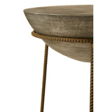 Concrete & Iron End Table