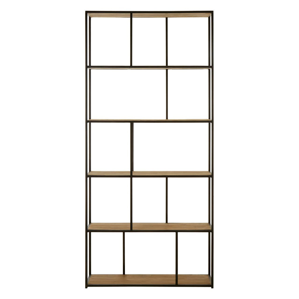 Industrial Wood Shelf Unit