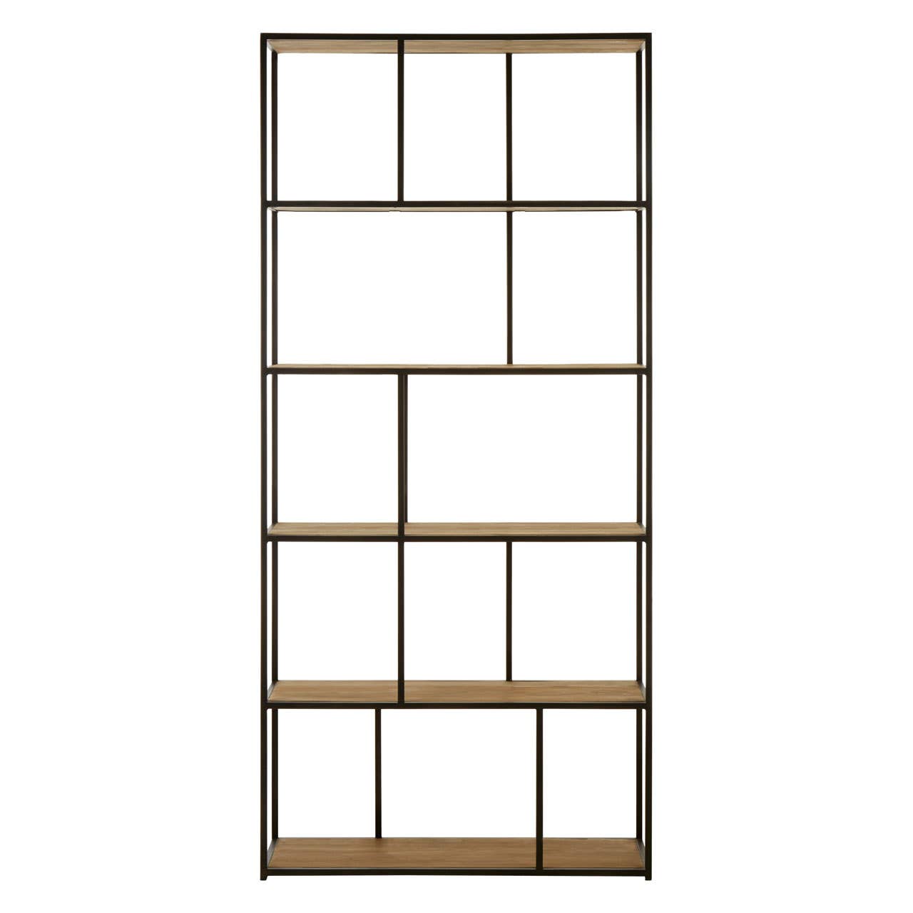 Industrial Wood Shelf Unit