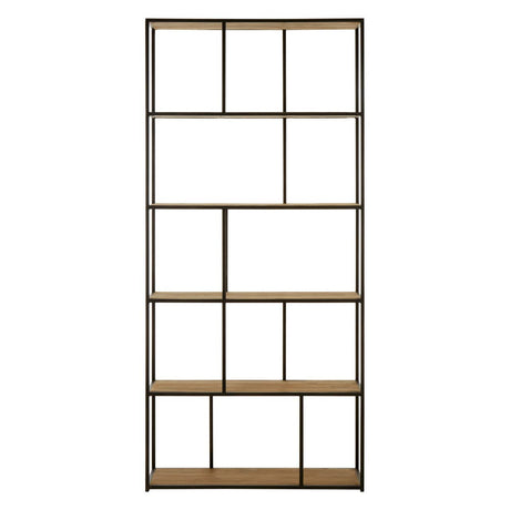 Industrial Wood Shelf Unit