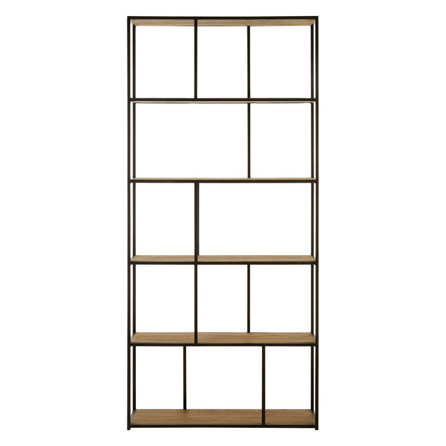Industrial Wood Shelf Unit