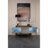 Luxe Blue Velvet Accent Chair